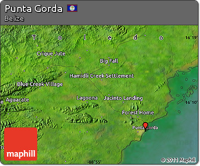 Satellite Map of Punta Gorda