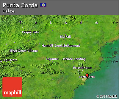 Satellite Map of Punta Gorda