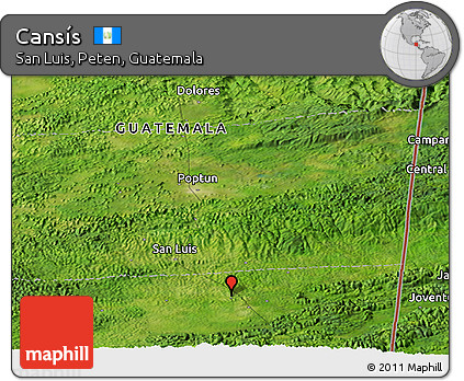 Satellite Panoramic Map of Cansís