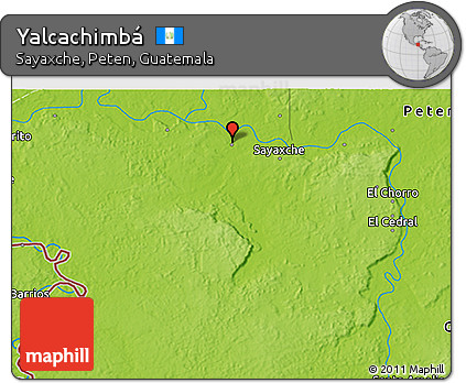 Physical 3D Map of Yalcachimbá