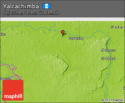 Physical 3D Map of Yalcachimbá