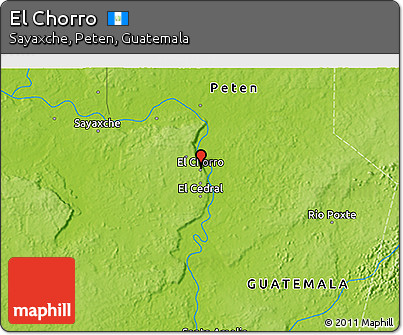 Physical 3D Map of El Chorro