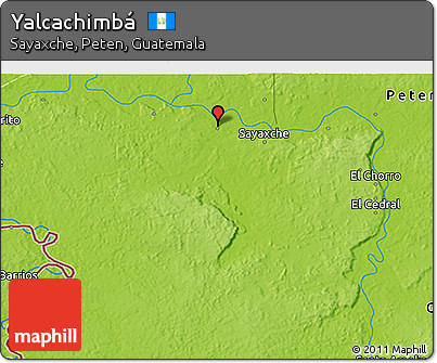 Physical 3D Map of Yalcachimbá