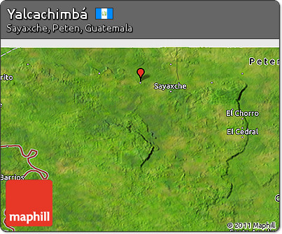Satellite 3D Map of Yalcachimbá