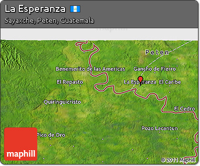 Satellite 3D Map of La Esperanza