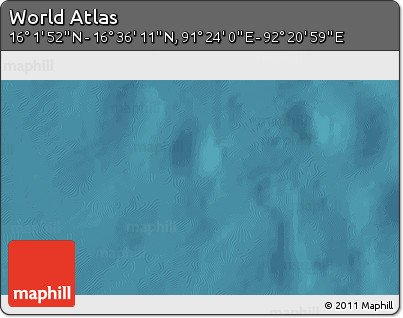 Satellite 3D Map of the Area around 16° 19' 2" N, 91° 52' 30" E