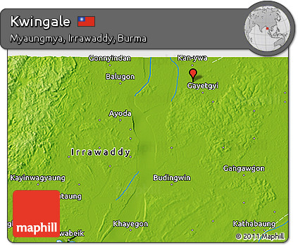 Physical 3D Map of Kwingale