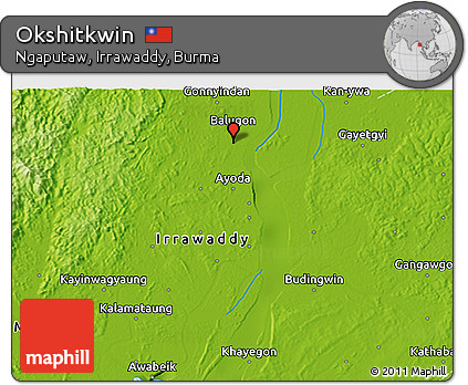 Physical 3D Map of Okshitkwin