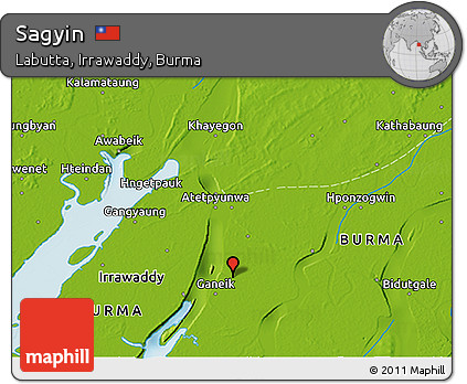 Physical 3D Map of Sagyin