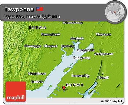 Physical 3D Map of Tawponna