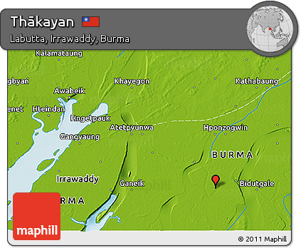 Physical 3D Map of Thākayan