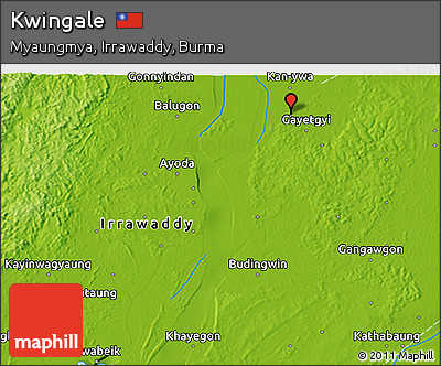 Physical 3D Map of Kwingale