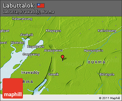 Physical 3D Map of Labuttalok