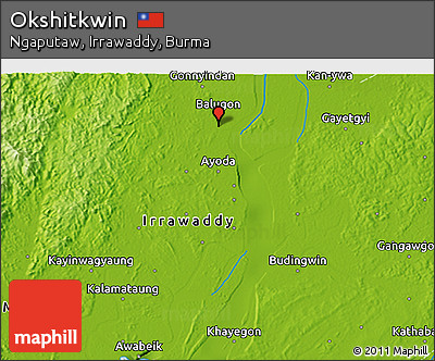 Physical 3D Map of Okshitkwin