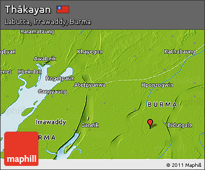Physical 3D Map of Thākayan