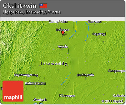 Physical 3D Map of Okshitkwin