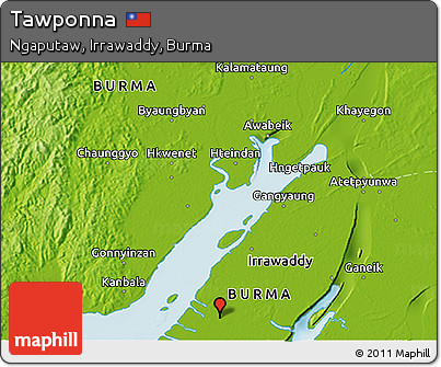 Physical 3D Map of Tawponna