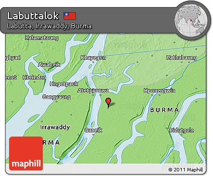 Political 3D Map of Labuttalok