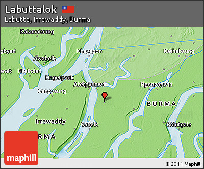 Political 3D Map of Labuttalok