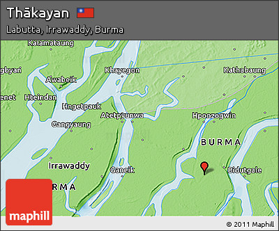 Political 3D Map of Thākayan