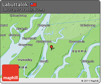 Political 3D Map of Labuttalok