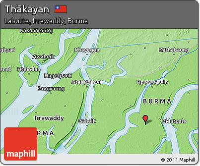 Political 3D Map of Thākayan