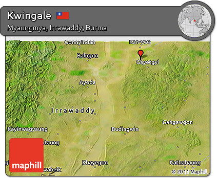 Satellite 3D Map of Kwingale