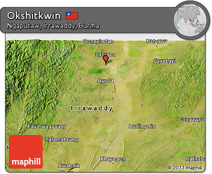 Satellite 3D Map of Okshitkwin