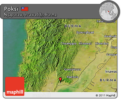 Satellite 3D Map of Poksi