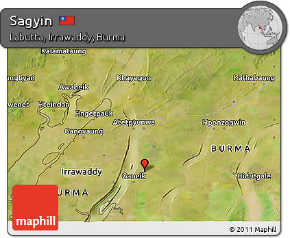 Satellite 3D Map of Sagyin