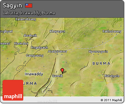 Satellite 3D Map of Sagyin