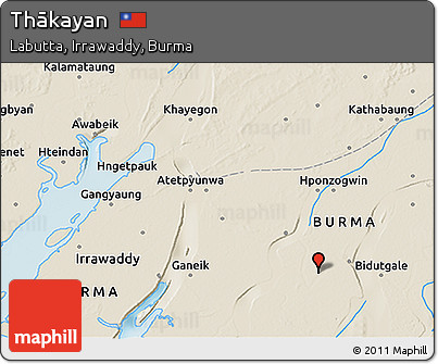 Shaded Relief 3D Map of Thākayan