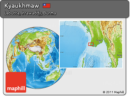 Physical Location Map of Kyaukhmaw