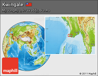 Physical Location Map of Kwingale