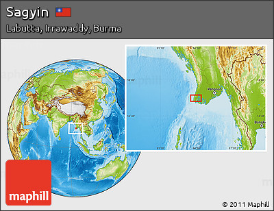 Physical Location Map of Sagyin