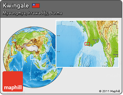 Physical Location Map of Kwingale