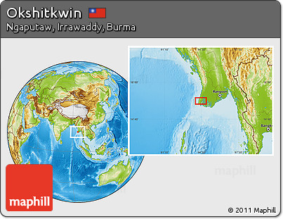 Physical Location Map of Okshitkwin