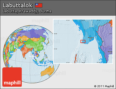 Political Location Map of Labuttalok