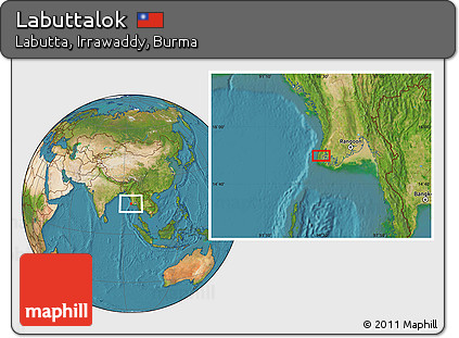 Satellite Location Map of Labuttalok