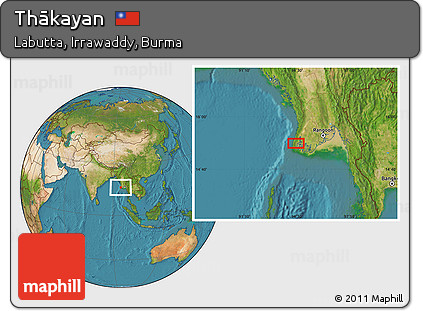 Satellite Location Map of Thākayan