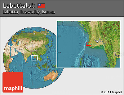 Satellite Location Map of Labuttalok