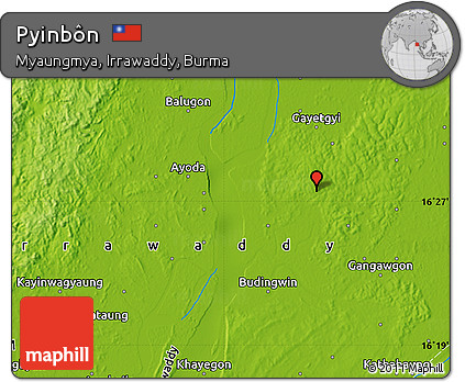 Physical Map of Pyinbôn