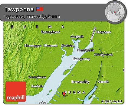 Physical Map of Tawponna