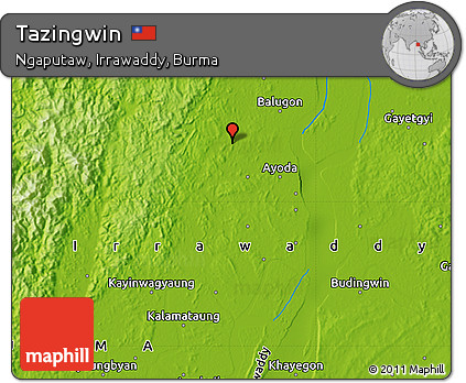 Physical Map of Tazingwin