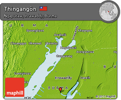 Physical Map of Thingangôn