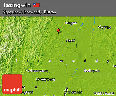 Physical Map of Tazingwin