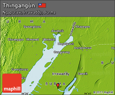 Physical Map of Thingangôn