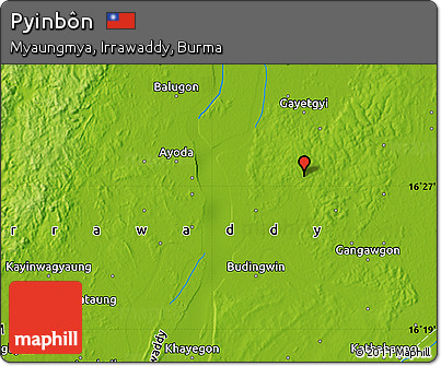 Physical Map of Pyinbôn