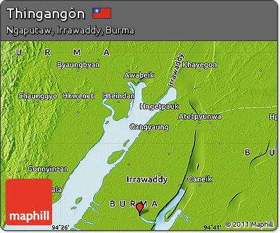 Physical Map of Thingangôn