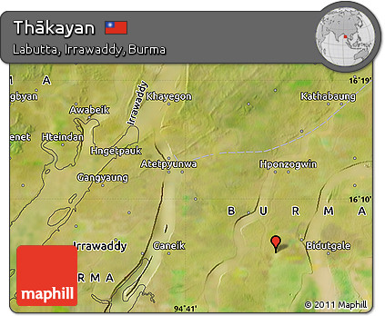 Satellite Map of Thākayan